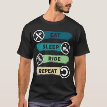 Eat Sleep Ride Herhaal Motorfiets Grappige Bikers