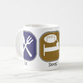 Eat Sleep Ride Koffiemok (Voorkant links)