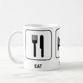Eat Sleep Ride Koffiemok (Links)