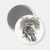 Eat, Sleep, Ride Motocross Magneet (Voorkant / Achterkant)