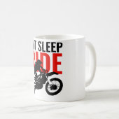 Eat Sleep Ride Motocross Pop Sport Art Koffiemok (Voorkant rechts)