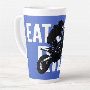 Eat Sleep Ride Motocross Pop Sport Art Latte Mok