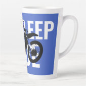 Eat Sleep Ride Motocross Pop Sport Art Latte Mok (Rechts)