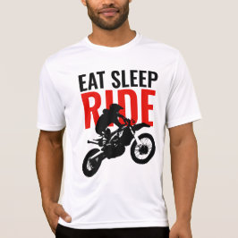 Eat Sleep Ride Motocross Pop Sport Art T-shirt