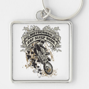 Eat, Sleep, Ride Motocross Sleutelhanger