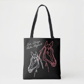 Eat Sleep Ride Repeat horse quote canvas tas (Voorkant)