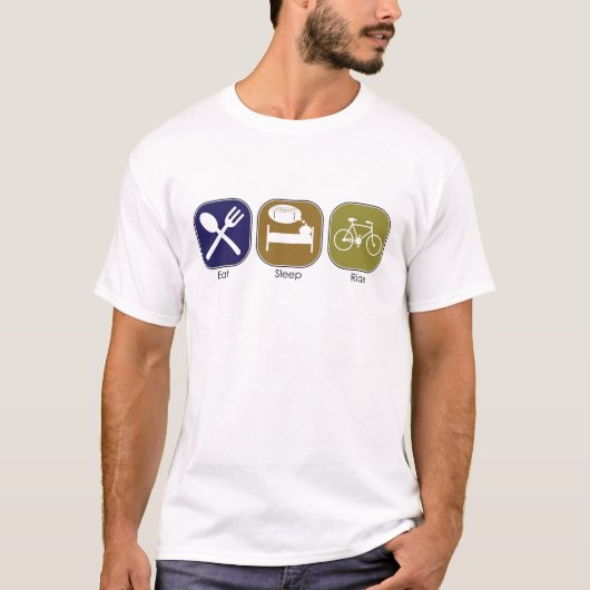 Eat Sleep Ride T-shirt (Voorkant)