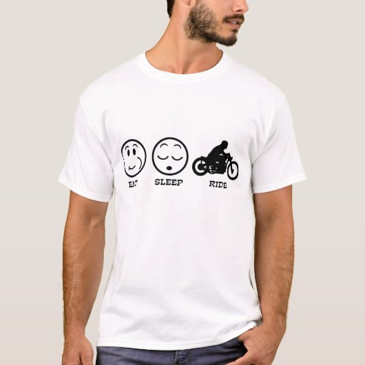 Eat Sleep Ride T-shirt (Voorkant)