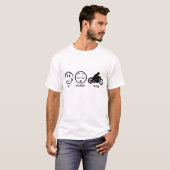 Eat Sleep Ride T-shirt (Voorkant volledig)