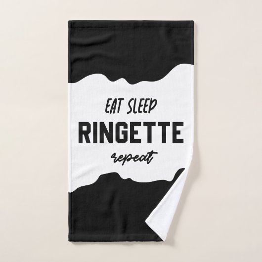 Eat Sleep Ringette Ringette Player Ringette Player Handdoek (Handdoek)