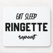 Eat Sleep Ringette Ringette Player Ringette Player Muismat (Voorkant)