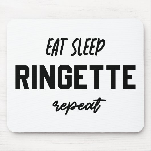 Eat Sleep Ringette Ringette Player Ringette Player Muismat (Voorkant)