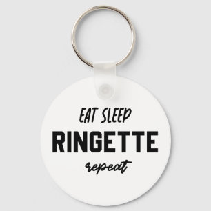 Eat Sleep Ringette Ringette Player Ringette Player Sleutelhanger
