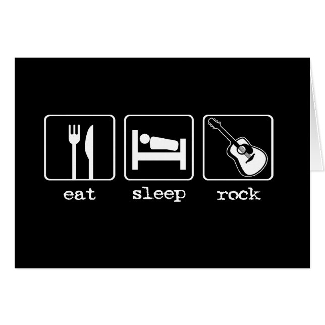 Eat Sleep Rock (Voorkant Horizontaal)