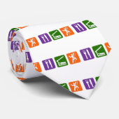 Eat Sleep Rock-klimmen Stropdas (Opgerold)