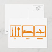 Eat Sleep Roing Briefkaart (Voorkant / Achterkant)