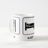 Eat Sleep Rollerblade-Mok Koffiemok (Voorkant links)