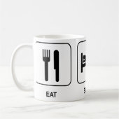 Eat Sleep Rollerblade-Mok Koffiemok (Links)