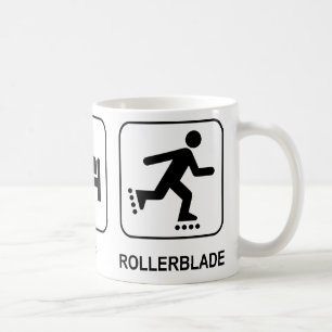 Eat Sleep Rollerblade-Mok Koffiemok