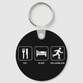 Eat Sleep Rollerblade-Sleutelhanger Sleutelhanger (Voorkant)