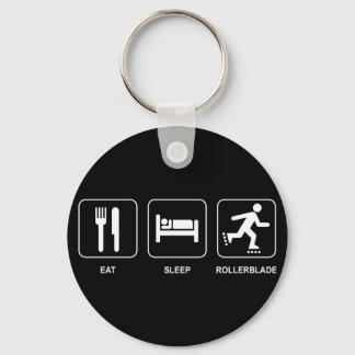 Eat Sleep Rollerblade-Sleutelhanger Sleutelhanger