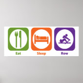 Eat Sleep Row Poster (Voorkant)