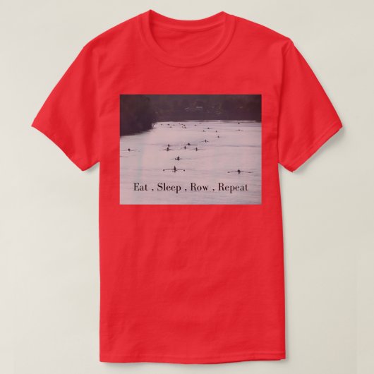 Eat Sleep Row Repeat T-shirt (Design voorkant)