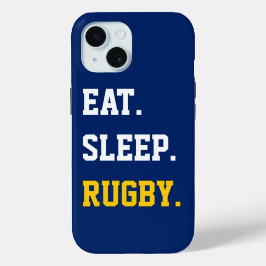 Eat Sleep rugby Case-Mate iPhone Case (Achterkant)