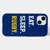 Eat Sleep rugby Case-Mate iPhone Case (Achterkant (horizontaal))