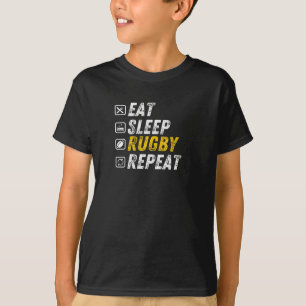 Eat Sleep Rugby - Funny Rugby Gift T-shirt