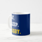 Eat Sleep rugby Koffiemok (Voorkant links)