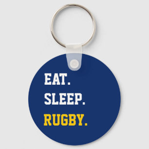Eat Sleep Rugby Sleutelhanger