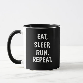 Eat Sleep Run Herhaal – Runner Mok