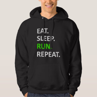 Eat Sleep Run Herhaal Shirt Funny Runner Shirt
