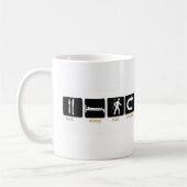 Eat Sleep Run Herhalen Koffiemok (Links)