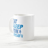 Eat Sleep Run Herhalen Koffiemok (Voorkant links)