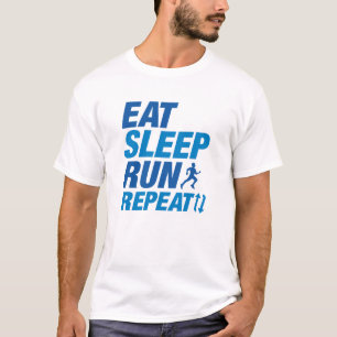 Eat Sleep Run Herhalen T-shirt