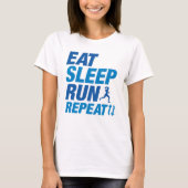 Eat Sleep Run Herhalen T-shirt (Voorkant)