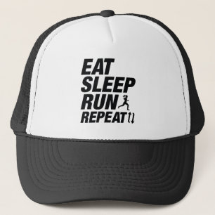 Eat Sleep Run Herhalen Trucker Pet