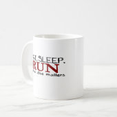 Eat Sleep Run Koffiemok (Voorkant links)