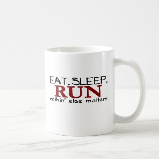 Eat Sleep Run Koffiemok (Rechts)