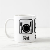 Eat Sleep Run Motivatie Runner Koffiemok (Links)