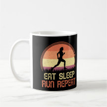 Eat Sleep Run Repeteer Retro Athlete Marathlete