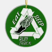 Eat Sleep Run Track ORNAMENT (Voorkant)