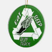 Eat Sleep Run Track ORNAMENT (Links)