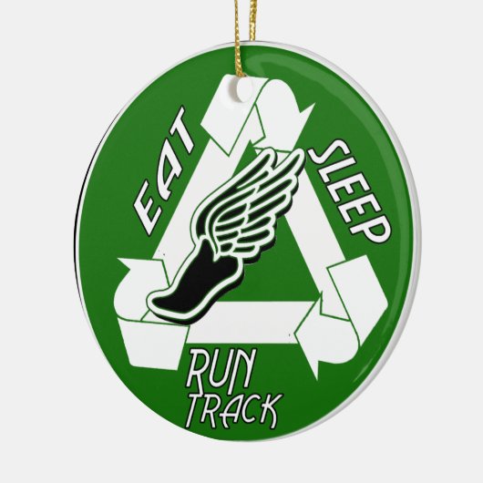 Eat Sleep Run Track ORNAMENT (Links)