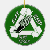 Eat Sleep Run Track ORNAMENT (Achterkant)