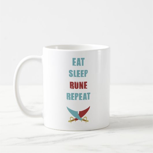 Eat Sleep Runescape Coffee Mok (Links)