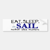 Eat Sleep Sail Bumpersticker (Voorkant)