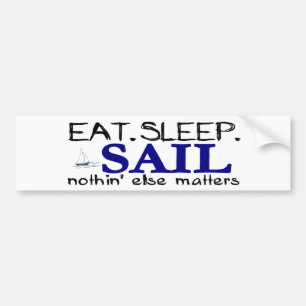 Eat Sleep Sail Bumpersticker